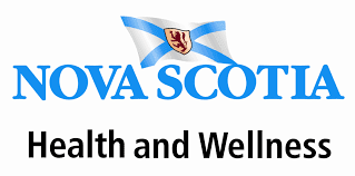 Logo for the Department of Health and Wellness in Nova Scotia.